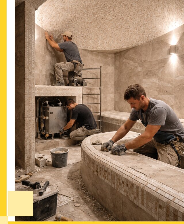 Монтаж хамамов под ключ в Донском от 253300 р. ЭриданДнс