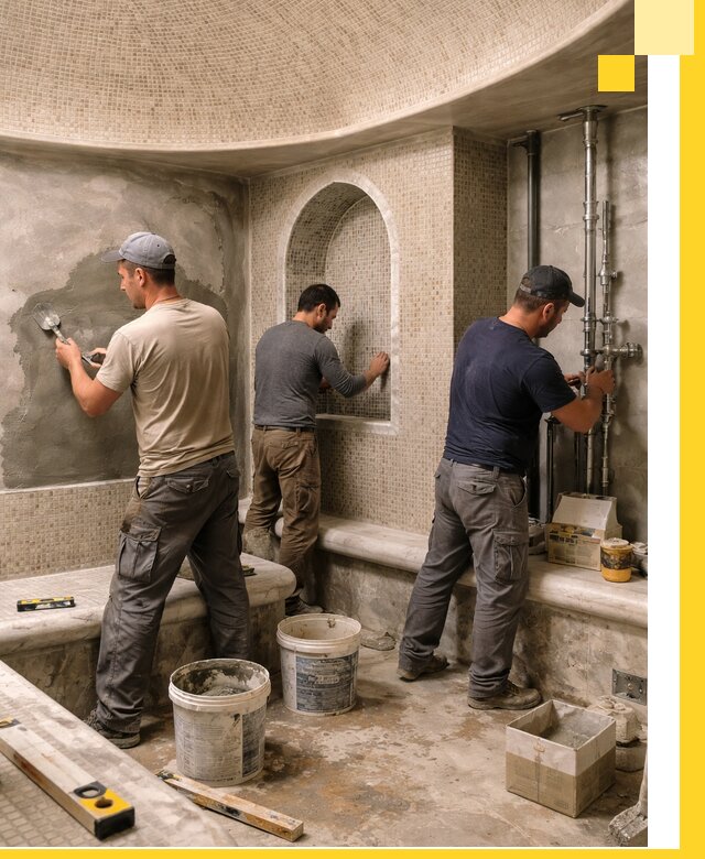 Профессиональный монтаж хамамов под ключ в Донском с гарантией