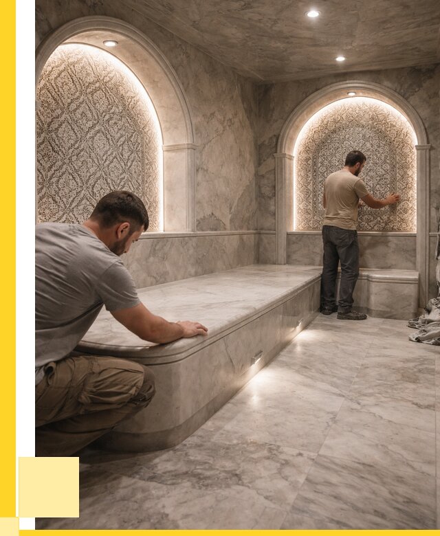 Турецкие бани под ключ в Донском от 253300 р. | ЭриданДнс