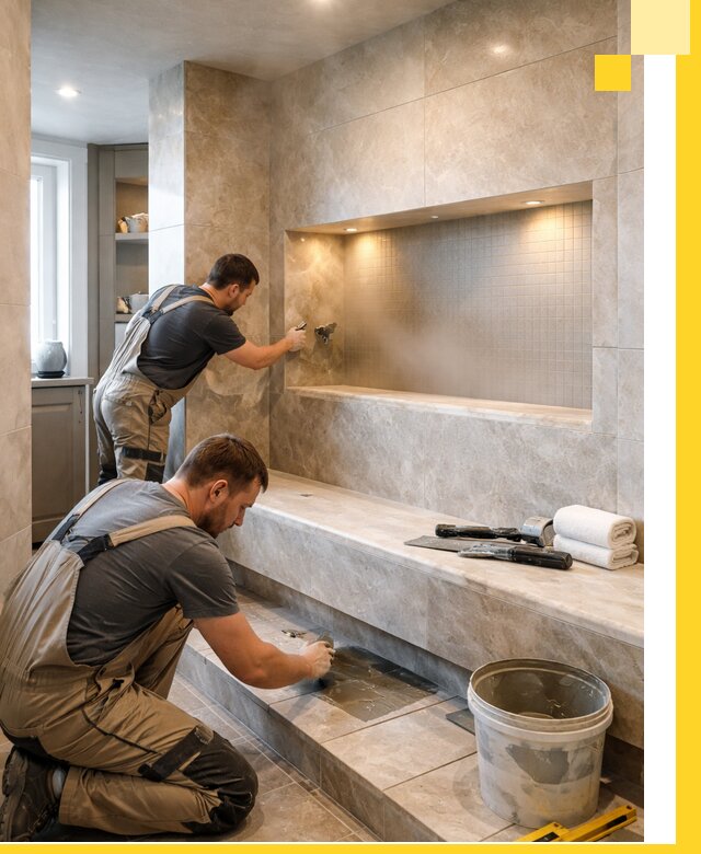 Профессиональное строительство хамама в квартире в Донском