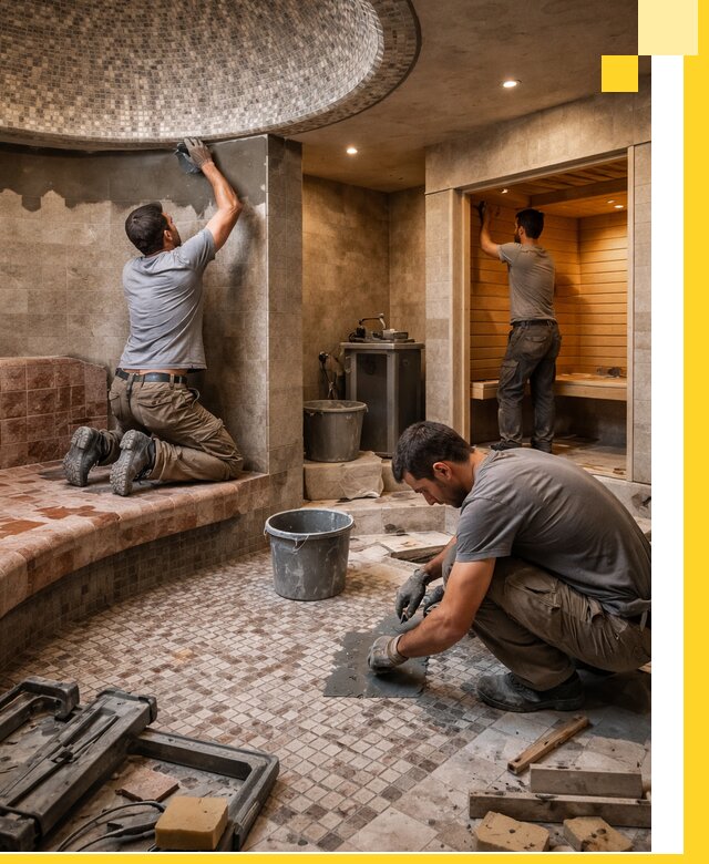 Проект и строительство хамама бани и сауны под ключ в Донском